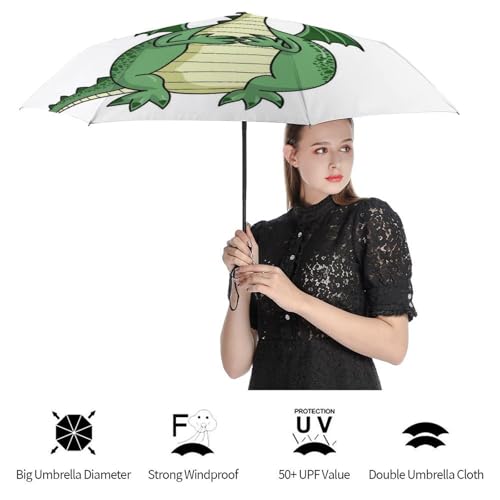 Parapluie pliant léopard automatique compact et résistant pour voyage - 4