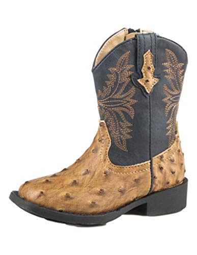 ROPER Western Boots Boys Cowboy Cool 7 Infant Tan 09-017-1224-1526 TA