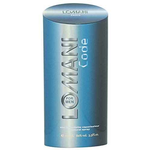 Lomani Code Eau de Toilette Spray for Men, 3.3 Ounce