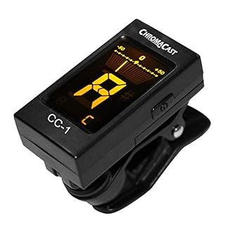 ChromaCast Accordeur à pince CC-1 pour guitare, basse, violon, ukulélé et plus - Les Beatles, Paul McCartney, John Lennon, RIngo Starr, George Harrison ChromaCast Accordeur à pince CC-1 pour guitare, basse, violon, ukulélé et plus – Image 2