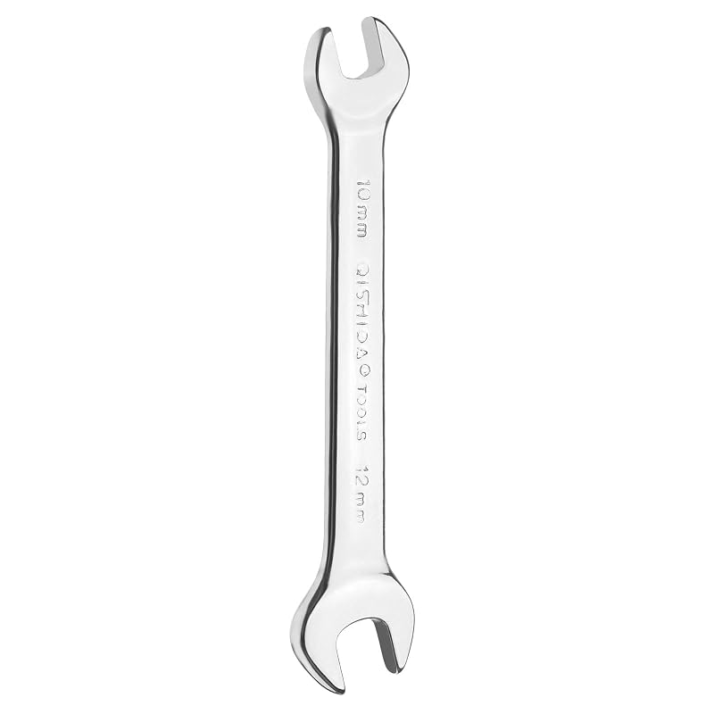 Chave de Boca Dupla HARFINGTON 10 mm x 12 mm com Ângulo de 15° e Acabamento Espelhado
