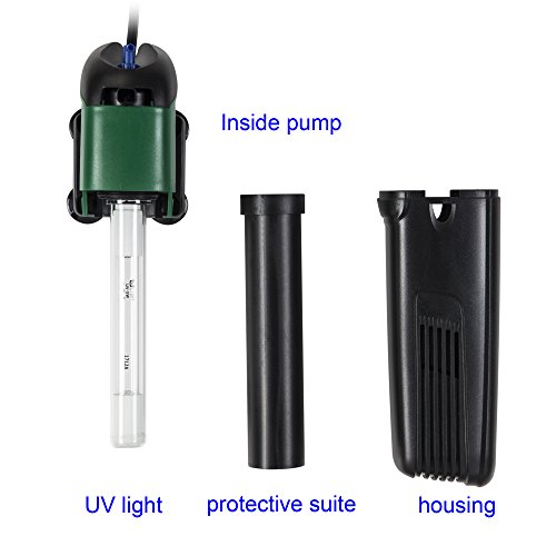 COODIA Internal Green Water Killer Filter Aquarium Tank U-V Pump - Image 5