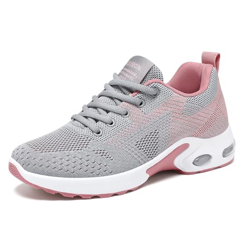 Image of Padgene Womens Sneakers Air Cushion Running Shoes Lightweight Tennis Walking Shoes Mesh Breathable Gym Work Fashion Sneakers Athletic Comfortable Casual