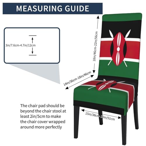 Housse de chaise Kenya extensible pour repas et soirées à thème - 6
