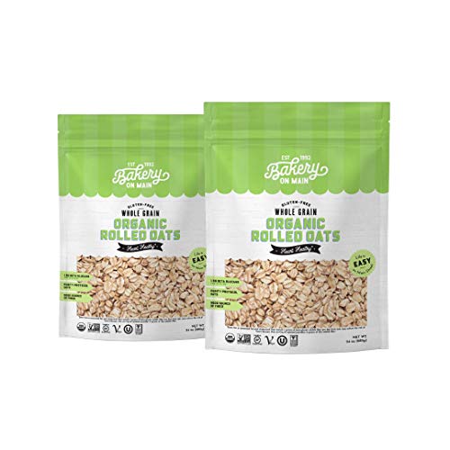 Bakery On Main Organic Oats - Gluten Free Organic Rolled Oats - Non-Gmo, Preservative-Free Organic Rolled Oats For Breakfast, Baking - 24Oz Bag (Pack Of 2) #TOP2