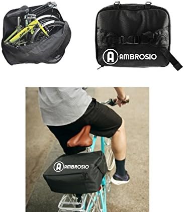 Ambrosio TRANSPORT COMPACT FOLDING FITS ALL BIKES! FITS BROMPTON BIKES ALSO FITS FULL SIZE ROAD BIKES 16" 17" 18" 19" 20" 21" 22" 23" 24" 25" 26" 27" 28" TRANSPORT BIKE BAG