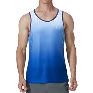 KPSUN Men’s Quick Dry Sports Tank Tops Athletic Gym Bodybuilding Fitness Sleeveless Shirts for Beach Running Workout