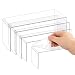 5 Pack Large Clear Acrylic Display Risers, 5 Sizes Acrylic Jewelry Display Riser Shelf Showcase Fixtures for Cake, Candy Display Stand
