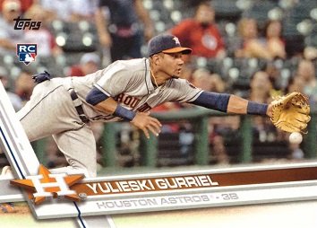 2017 Topps Baseball #299 Yulieski (Yuli) Gurriel Rookie Card