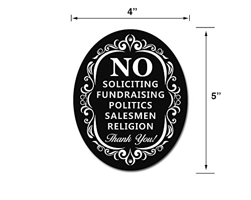 Signs Authority Metal Yard Sign -- No Soliciting Outdoor - Durable Heavy Duty Dibond Aluminum #TOP1