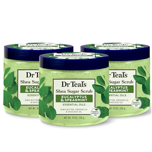 Dr Teal'S Shea Sugar Scrub, Eucalyptus & Spearmint Essential Oils cover