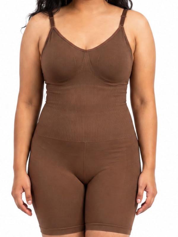 V-Neck One Piece Shapewear | Bust Support | Butt Lifting-image-44