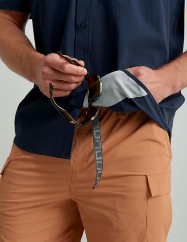 HUK Back Draft Solid Short Sleeve Button, Vented Fishing Shirt for Men4