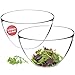 Insalata di kadax fatta in vetro, ciotola di vetro ovale, 17 cm, ciotola di vetro, ciotola di vetro, guscio profondo per dolci, frutta, insalata, dessert, Salaladale, ciotola di frutta