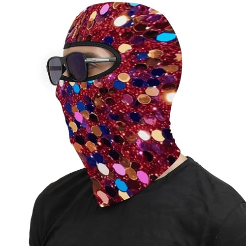 Pasamontañas para hombre y mujer con patrón glitter, máscara térmica para el rostro, ideal para clima frío, motocicleta y esquí miniatura 4