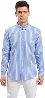 Mahima Ethnic Centre's Women's Cotton Blend Collared Solid Striped Patterned Regular Fit Full Sleeves Casual Shirt Price In India
