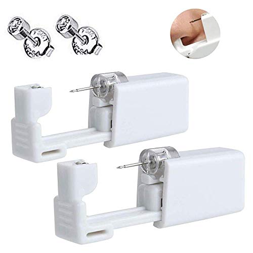 Romlon Nose Piercing Gun - 4Pcs Professional Self Safety Sterile Nose Piercing Gun Disposable Nose Piercing Gun Kit Tool with Nose Stud Women and Men Cartilage Helix Piercing Gun fot Piercing Supplies - Thumbnail 7