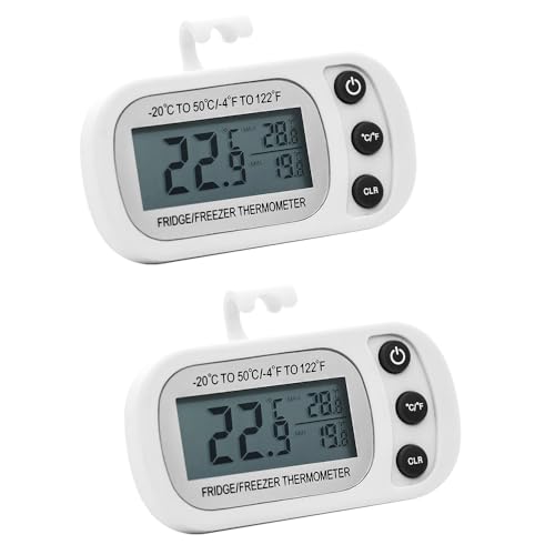 2 termómetros digitales para nevera ideales para cocina familiar y despensa
