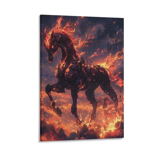 Impression sur toile cheval décoration haut de gamme murale 30x45cm