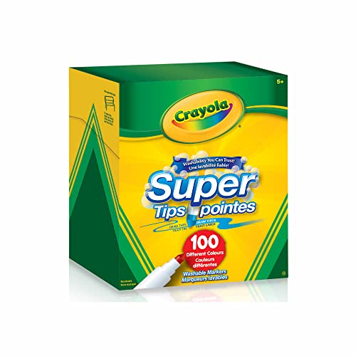 Crayola Super Tips Washable Markers 100 Count #TOP1