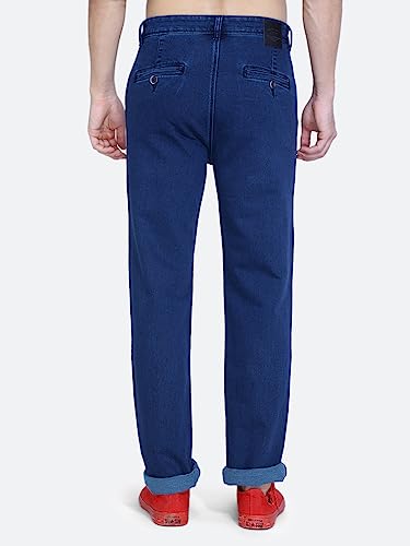 Image of Mid Waist Heavy Weight Stretchable Denim Material Front Cross Pocket Comfort Fit Jeans Pant for Men
