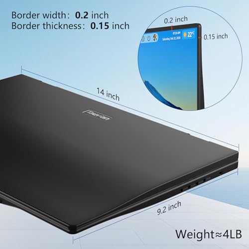 Image of 16 inch Foldable Laptop Screen Extender, Dual Portable Monitors. | 1200P, Plug & Play, All-Metal, Ultra Slim, Extend /Mirror /Splicing /Flip Mode, USB-C /HDMI, Low Blue Light, Speaker, for Win /Mac