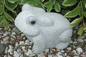 Amazon.co.jp: 石の蛙 御影石 全長約29cm カエルの石彫刻品