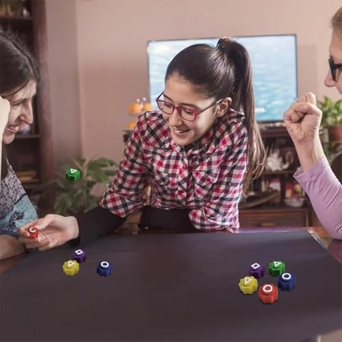 Image of Gonggi Game Set | Traditional Game with 5 Colored Plastic Playing Pieces & Storage Case, Educational Travel Puzzle Game for All Ages (Without Box)