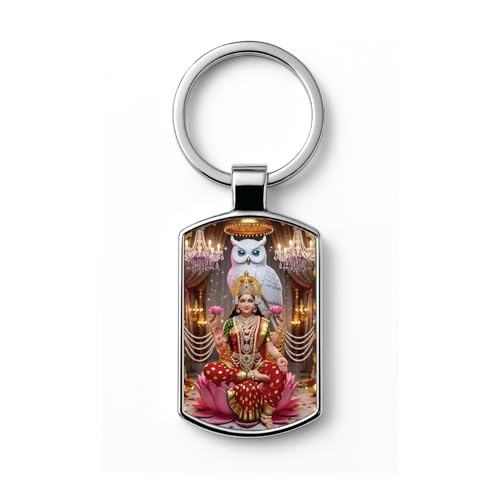 Image of Stylish Metal Keychains with Permanent Glossy Print - Inspirational Quotes & Spiritual Designs - Perfect Key chains for loved ones, Personal Use, Gifts & Return Gifts