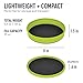 Sea to Summit X-Plate Collabsible Silicone Camping Dinnerware, 7.9-Inch, Lime Green