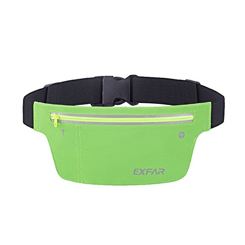 GossipBoy - Cinturón multifunción deportivo unisex, impermeable, con orificio para auriculares, Green(A)