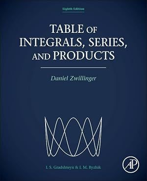 Book cover Table of Integrals, Series, and Products