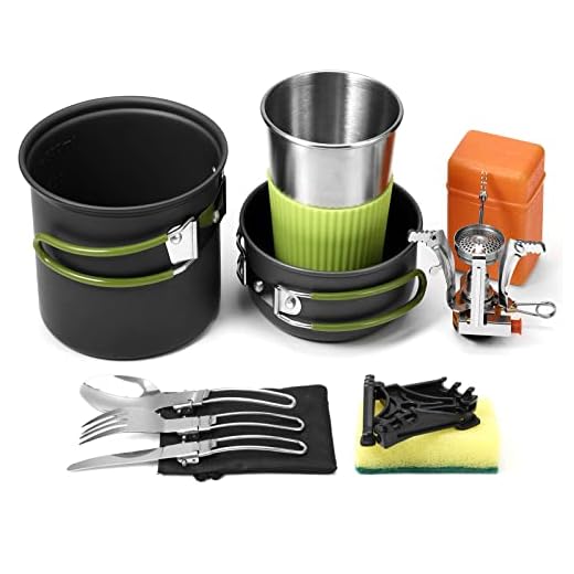 Awroutdoor Set di pentole da campeggio