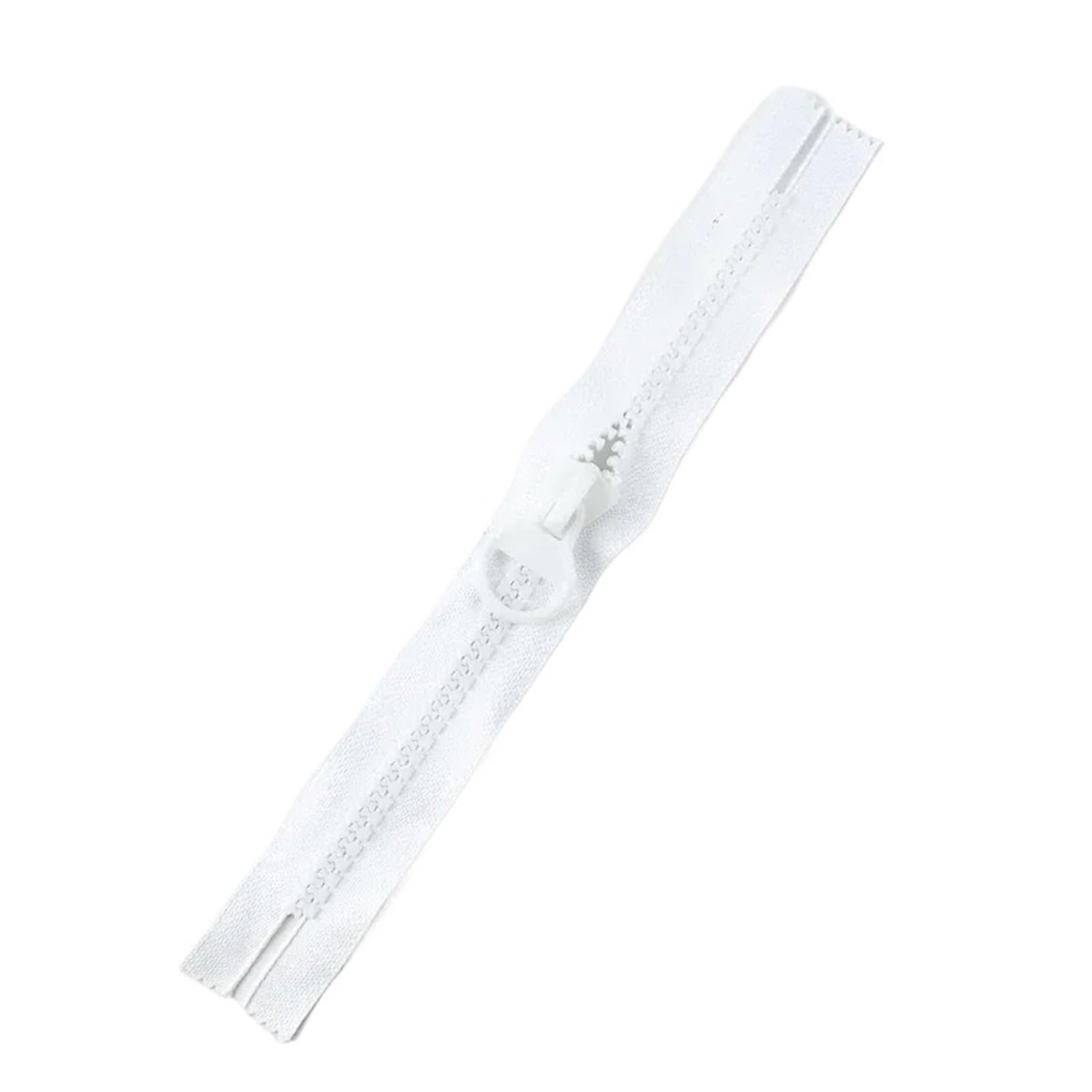 Resin Zippers 1-5Pcs 10# Colorful Resin Zipper 20/25/30cm with Puller for Sewing Repair Decorative Accessories(White,5PCS_NO10-25CM)