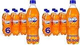 Fanta Orange Soda Fruit Flavored Soft Drink, 16.9 fl oz, 12 Pack