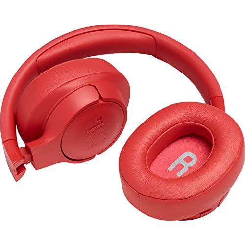 Image of JBL Tune 700BT by Harman, 27-Hours Playtime with Quick Charging, Wireless Over Ear Headphones with Mic, Dual Pairing, AUX & Voice Assistant Support for Mobile Phones (Coral)