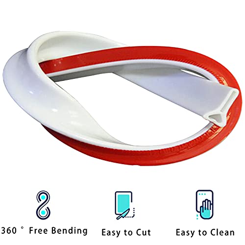 image for cuysfead 39 Inch Collapsible Shower Water Dam Barrier Silicone Shower 