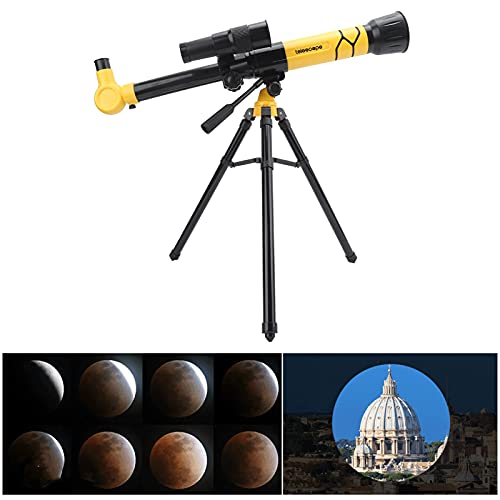 Telescópio, telescópio refrator astronômico portátil flexível profissional para crianças para inicia