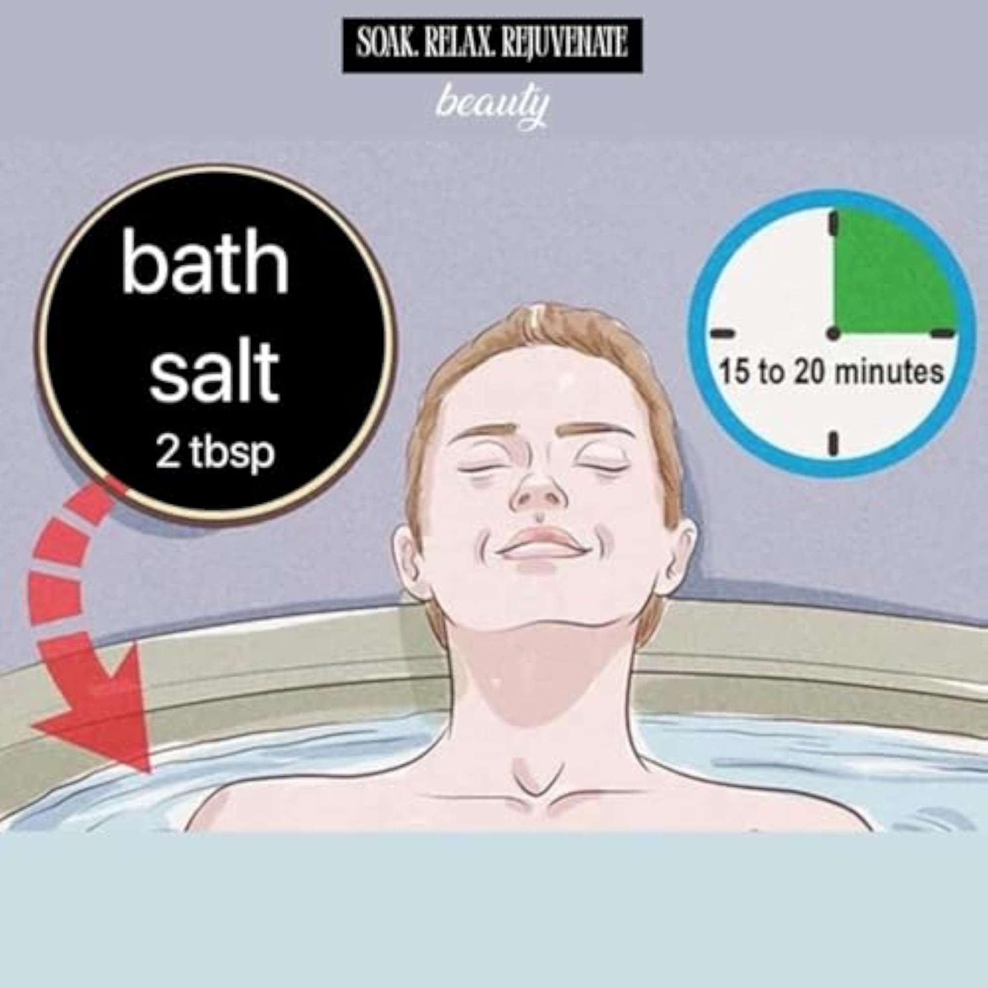 Fast-Acting Epsom Salt with Pink Himalayan Salt, 1KG for Pain Relief
