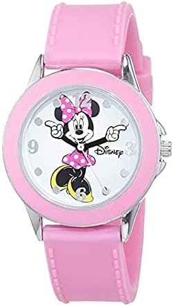 Disney Girls Analogue Classic Quartz Watch with Rubber Strap MN1442