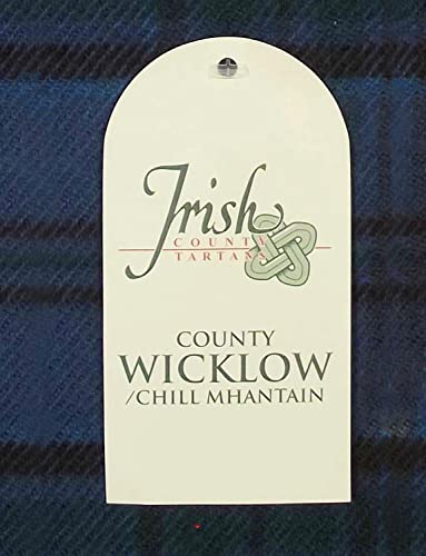 Irish Tartan Plaid Scarf County Wicklow Unisex 100% Lambswool3