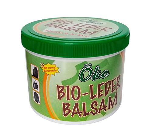 BIO-LEDERBALSAM 250ml mit Schwamm Bienenwachs Lederfett Lederpflege Pflege Leder Wachs 93