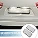 A ABSOPRO Car 6500K White LED License Plate Light Assembly 51138236269 3528SMD for BMW 323i 328i E46 1999-2000 ABS Clear (Set of 2)