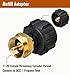 CALPOSE Propane Refill Adapter, Fill 1 Pound Bottles from 20lb Tank, Fits QCC1 / Type1 Propane Tank and 1 lb Throwaway Disposable Cylinder Propane Bottle Connector