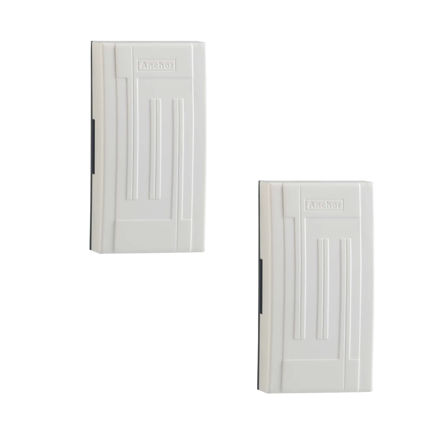 Anchor by Panasonic Cindrella Ding Dong Door Bell for Home and Office (Pack of 2, Off White)