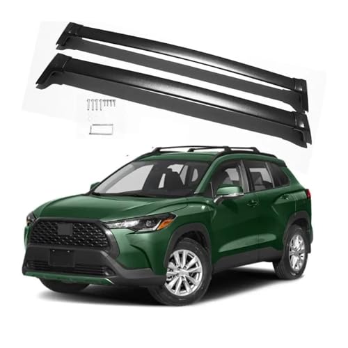 Barras de techo de aluminio para Toyota Corolla Cross 2022-2024 portaequipajes 4
