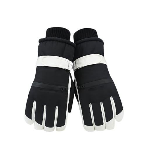 Guantes de esquí para mujer, guantes de invierno, guantes de esquí, resistentes al viento, impermeables, térmicos, cálidos, para pantalla táctil, para ciclismo, senderismo, correr, esquiar