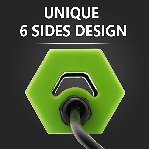 130W Dc 12V Ip68 Waterproof Aluminum Glowing Boat Fish Attractants Lure Green Submersible Fishing Lights Led Underwater For At Night Snook Crappie With Battery Clips Cigarette Charger Plug #TOP1