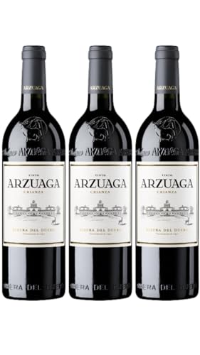 Arzuaga Crianza – Vino Tinto D.O. Ribera del Duero | Pack de 3 Botellas (75 cl) | Envío Gratis | Elegancia y Carácter de Viñedos Centenarios