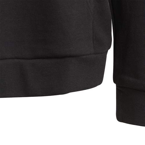 Adidas Originals Unisex Child Trefoil Hoodie Sweatshirt, Black/White, Large Us #TOP4